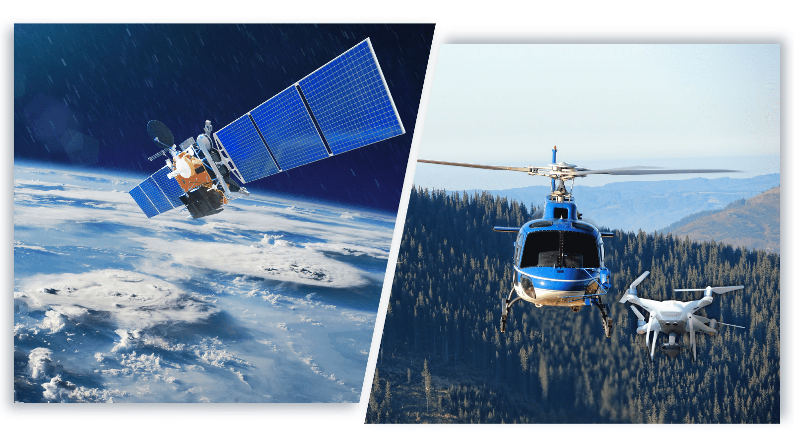Satellite and LiDAR